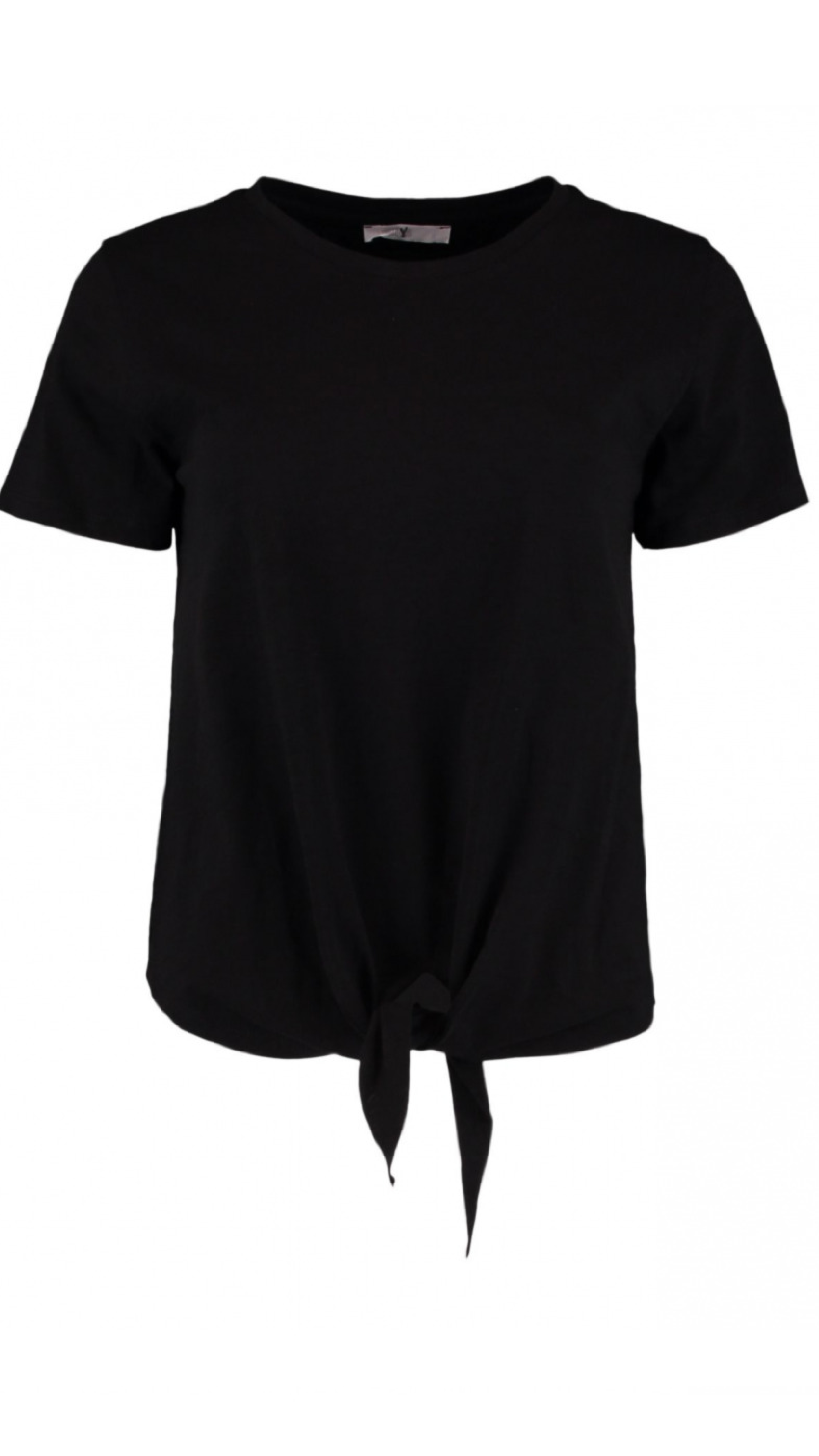 Aria Black Knot Detail T-Shirt