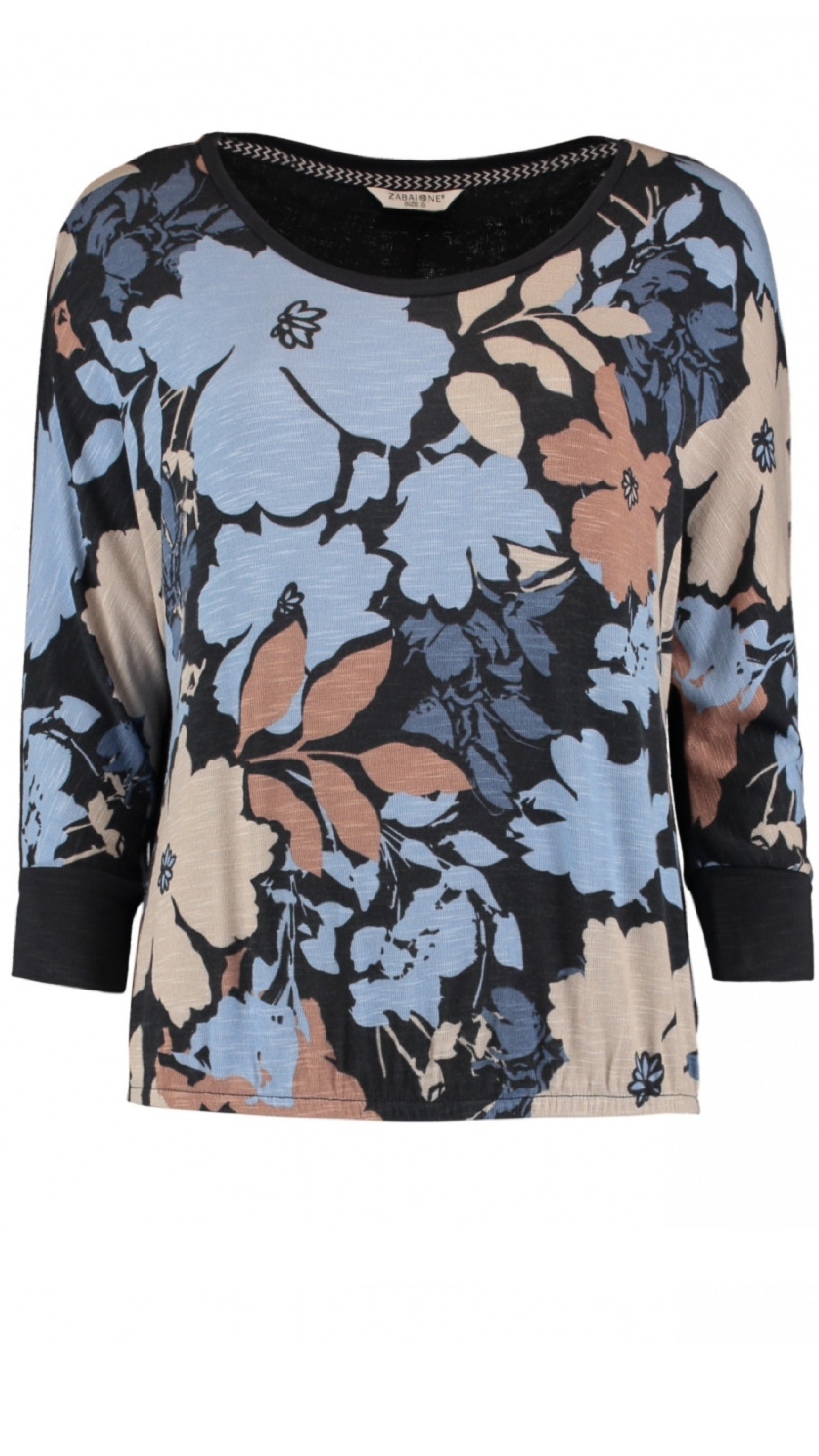 Milara Blue Floral Print Top