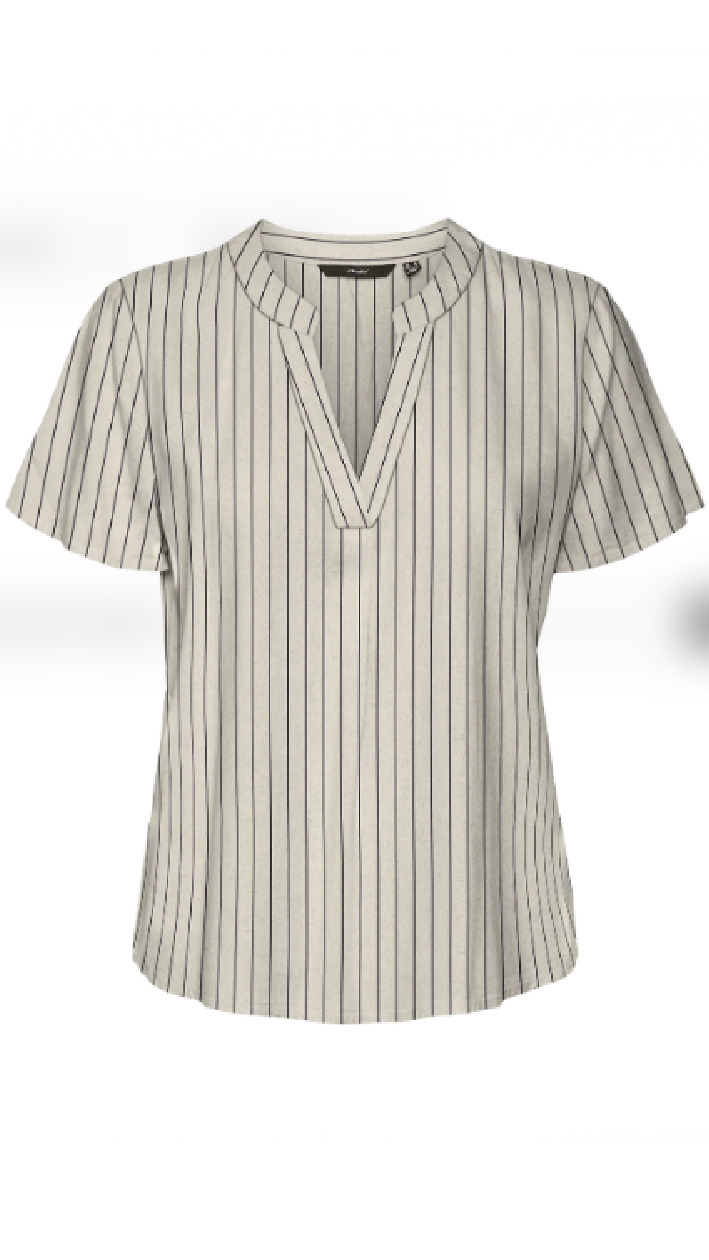 Mymilo Silver V Neck Top
