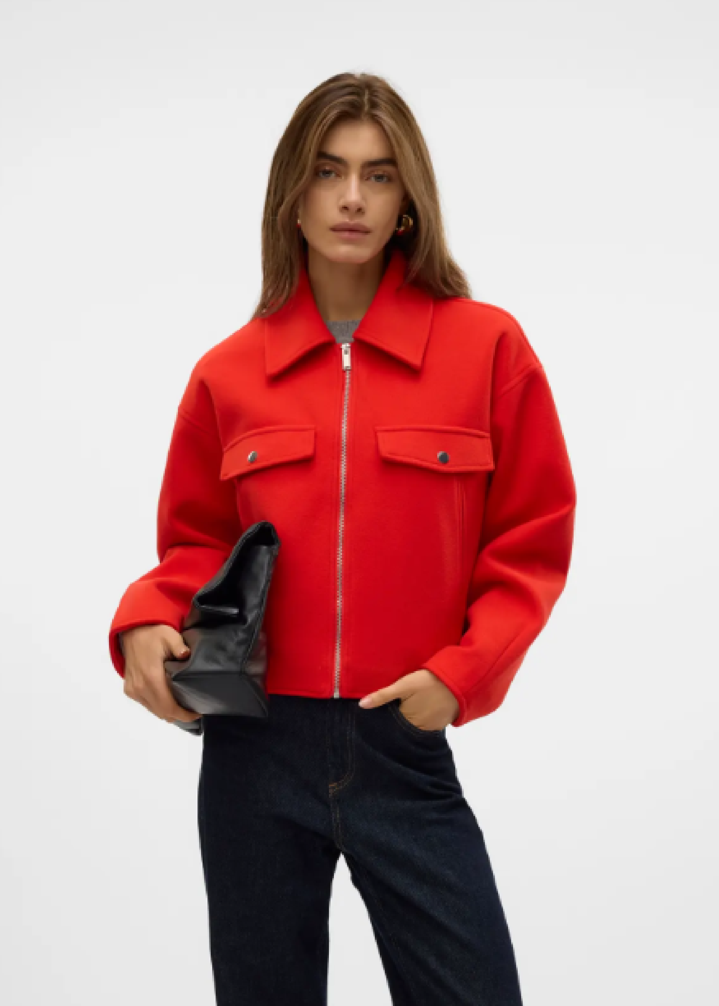 Fortunefrej Red Short Jacket