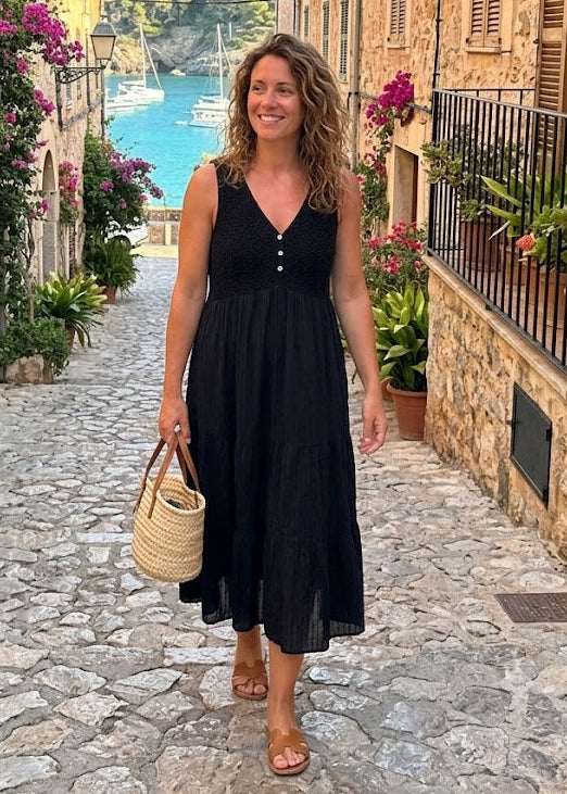 🖤Pre Order🖤 Kira Black Tiered Dress