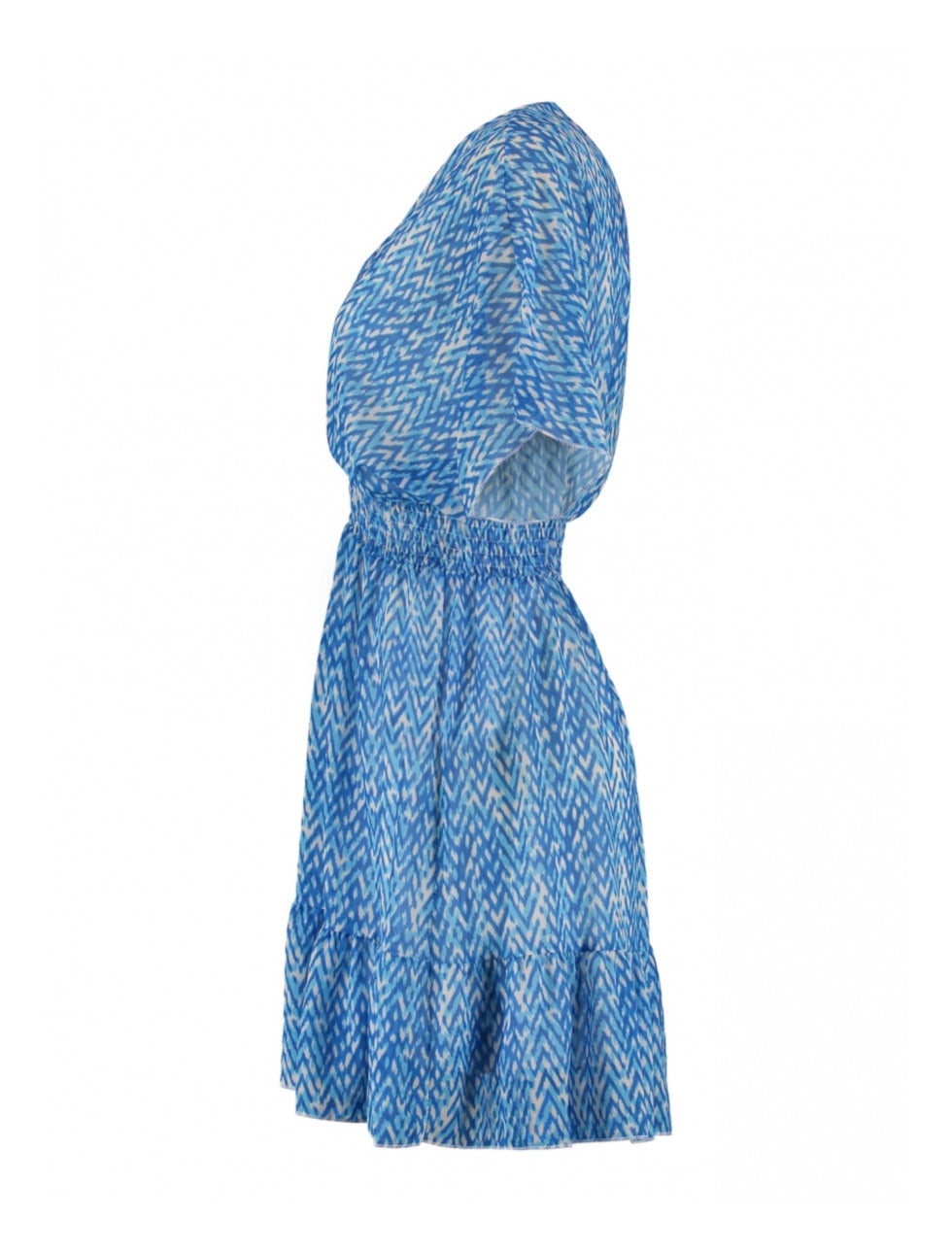 Eve Summer Blue Wrap Mini Dress