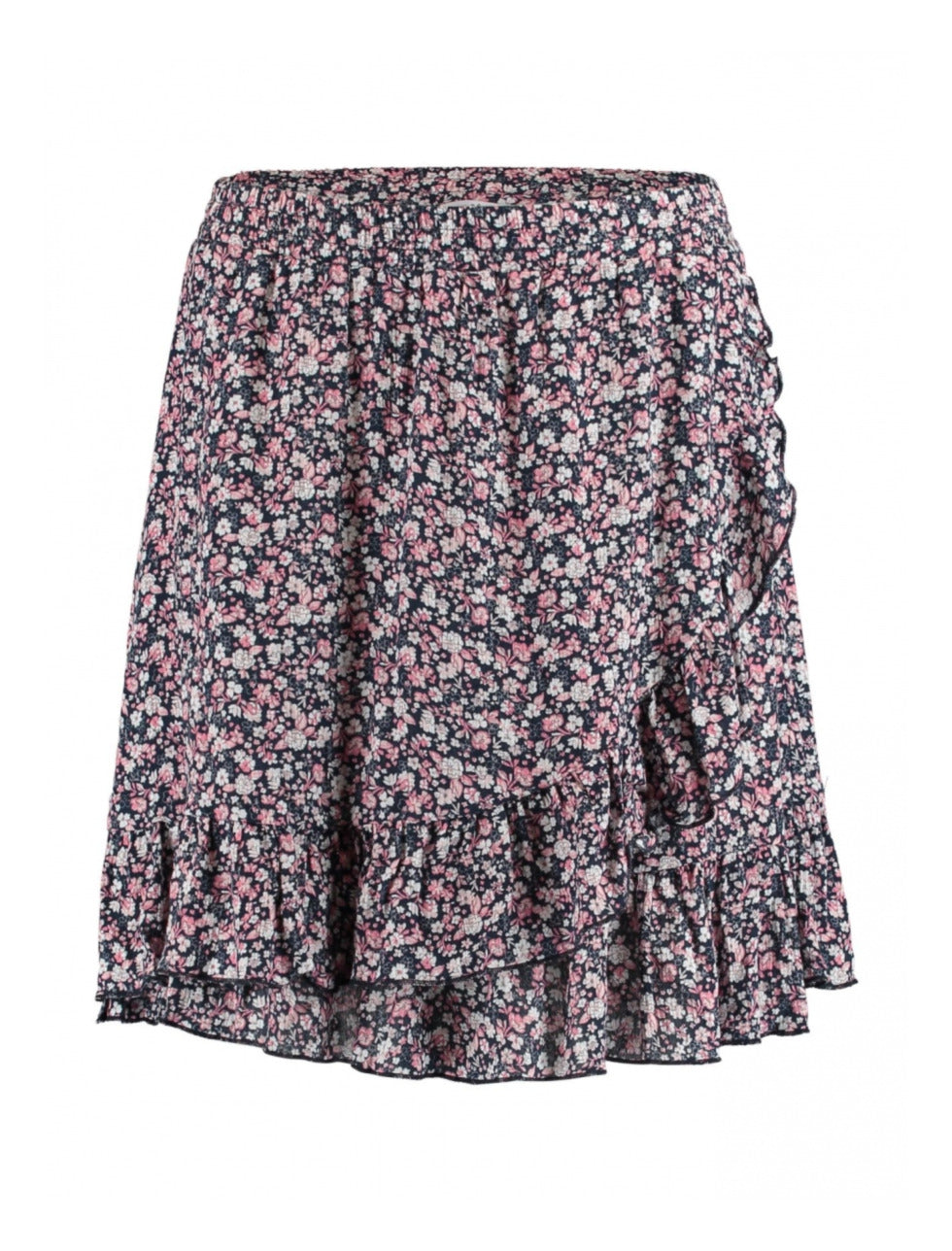 Kira Navy Floral Mini Skirt