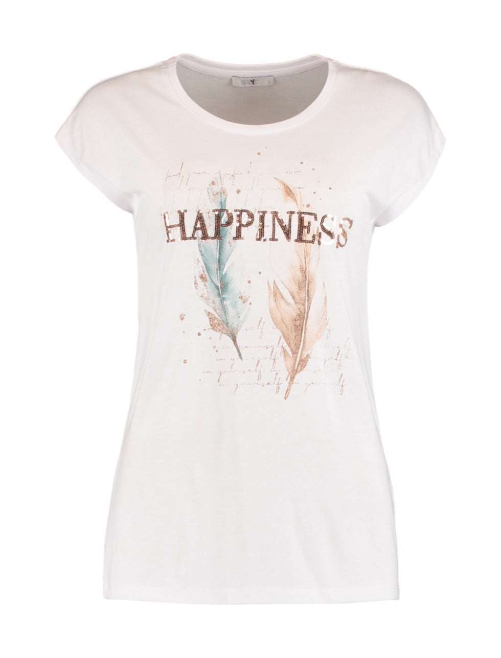Kalia White Happiness T-Shirt
