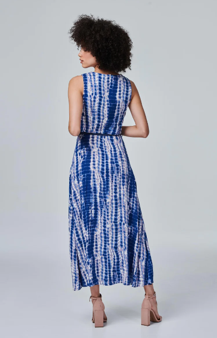 Etain Blue Tie Dye Maxi Dress