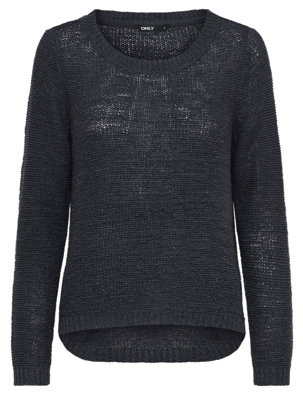 Geena Navy Textured Pullover