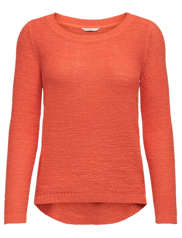 Geena Tigerlilly Orange Textured Pullover