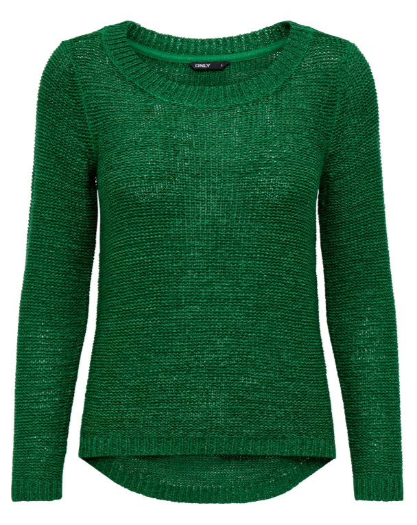 Geena Abundant Green Textured Pullover