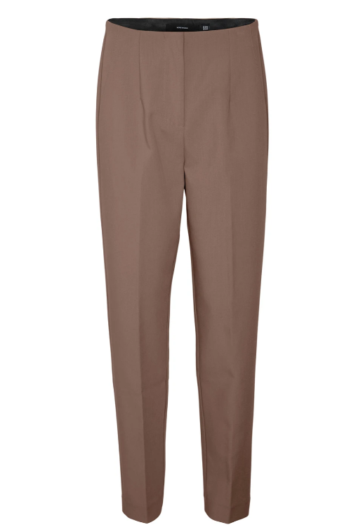 Sandy Brown Lentils High Waist Trousers