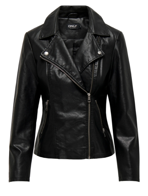 Newmelisa Black Biker Jacket