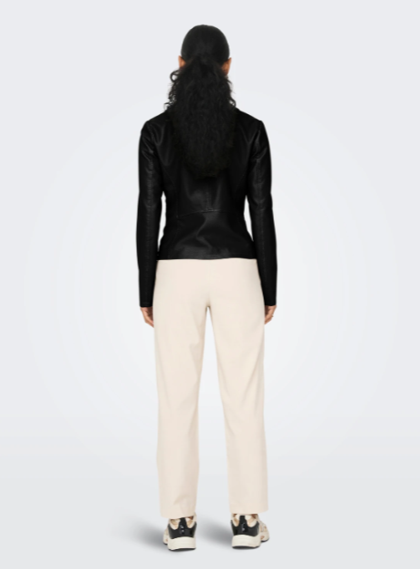 Newmelisa Black Biker Jacket