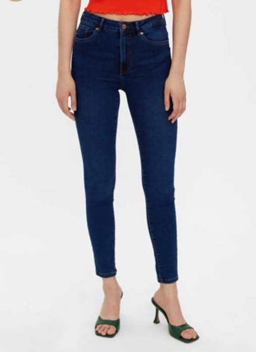 Sophia HIGH WASTED Dark Blue Skinny Jeans