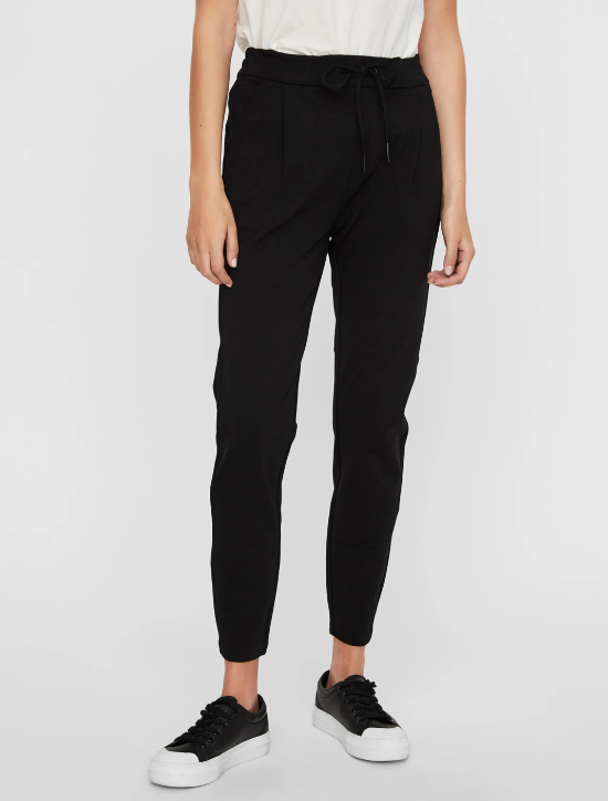 Eva Black Mid Rise Pants