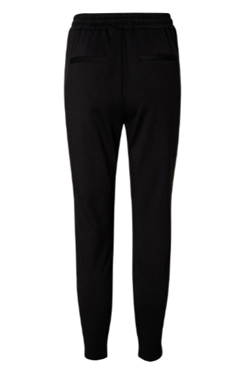 Eva Black Mid Rise Pants