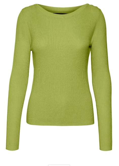 Newlexsun Dark Citron Boat Neck Pullover