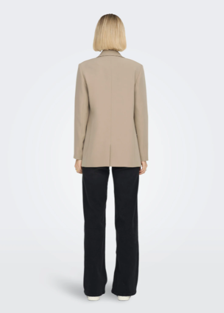 Elly Silver Mink Loose Fit Blazer