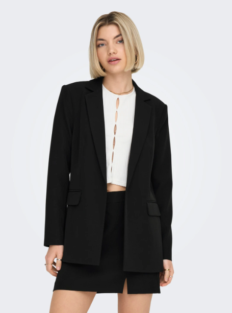 Elly Black Loose Fit Blazer