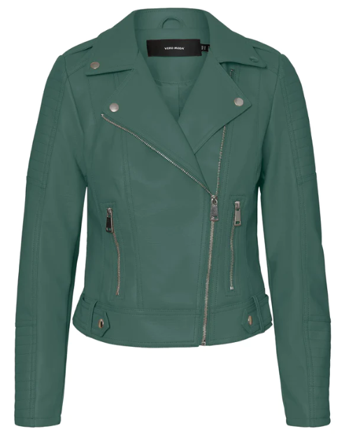 Kerriultra Dark Forest Coated Biker Jacket