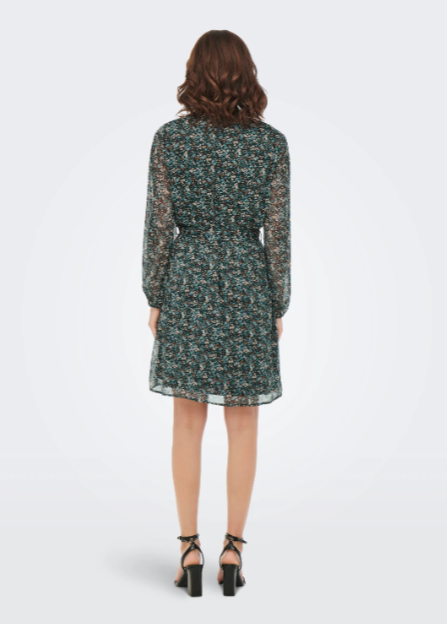Cera Balsam Green Ditsy Mini Dress
