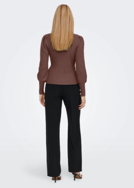 Katia Chestnut Brown High Neck Pullover