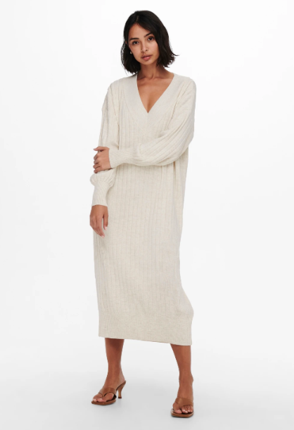 New Tessa Pumice Stone Knitted Midi Dress