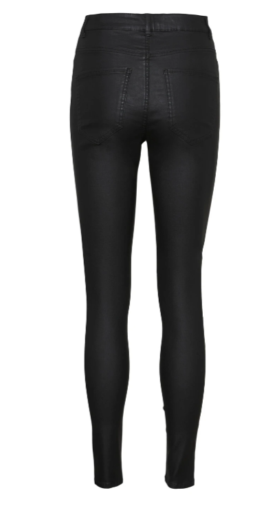 Sophia Black Coated Skinny Jeans