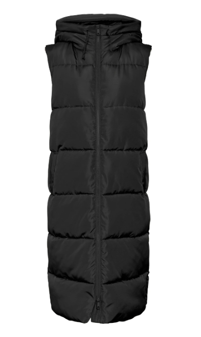 Ligaane Black High Neck Gilet