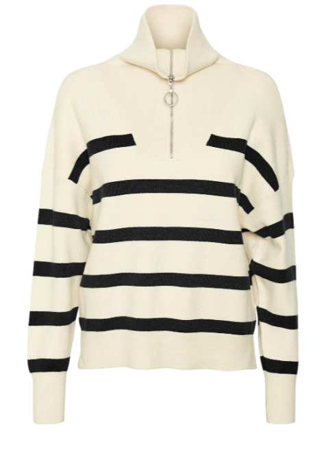 Saba Birch Black Stripe Pullover