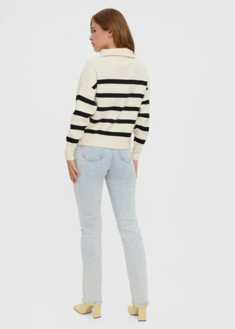 Saba Birch Black Stripe Pullover