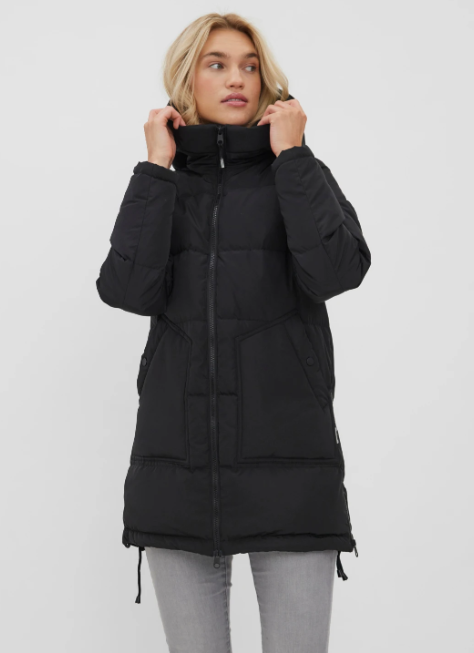 Oslo Black Puffer Coat