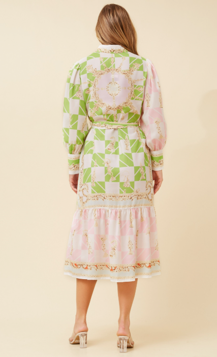 Collette White Shirt Midi Dress