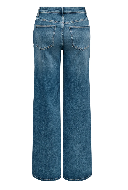 Madison Medium Blue Wide Leg Jeans