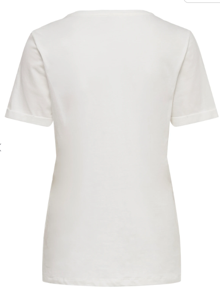 Kita White Glitter Heart T-Shirt