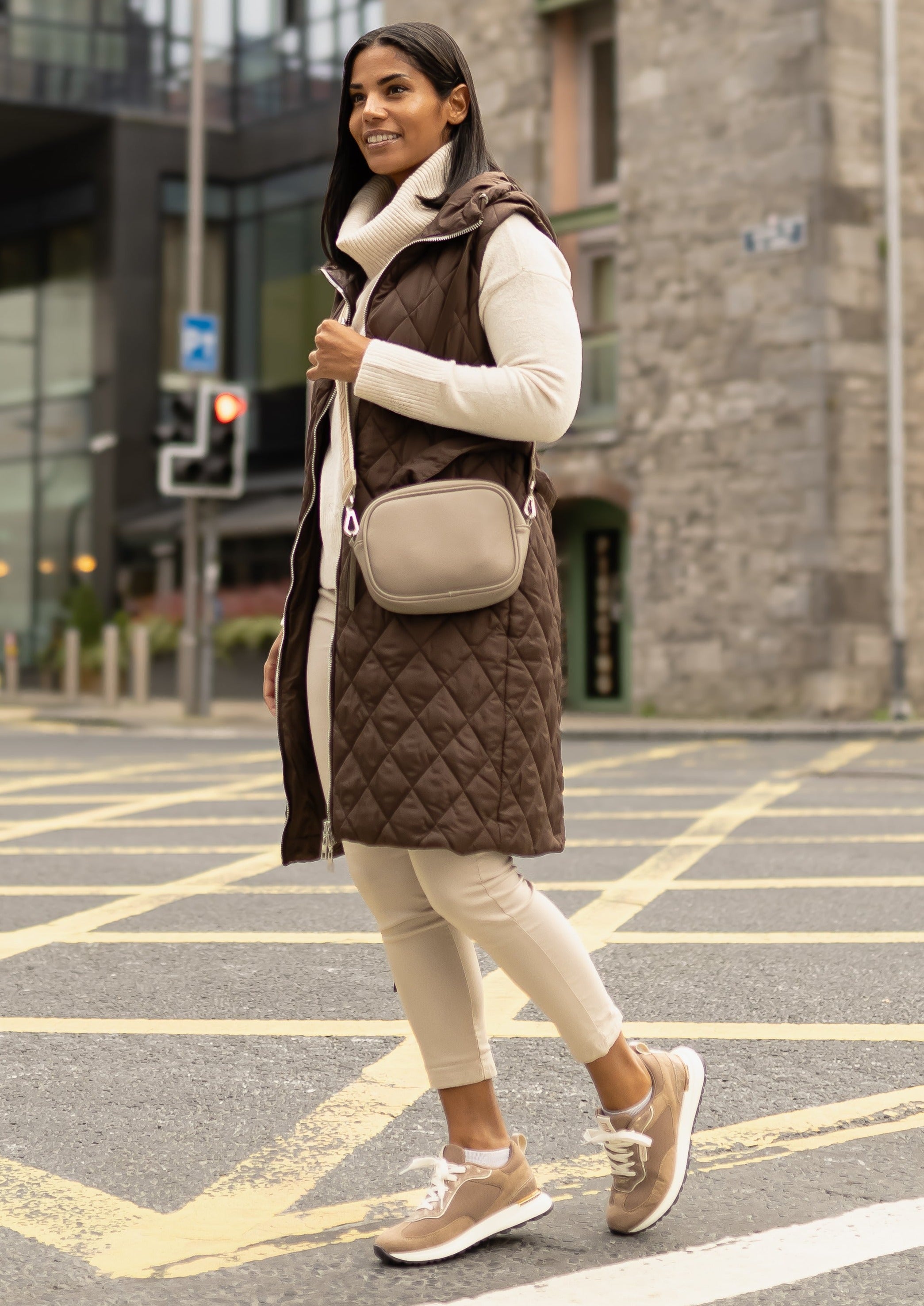 Ellen Brown Diamond Quilted Gilet