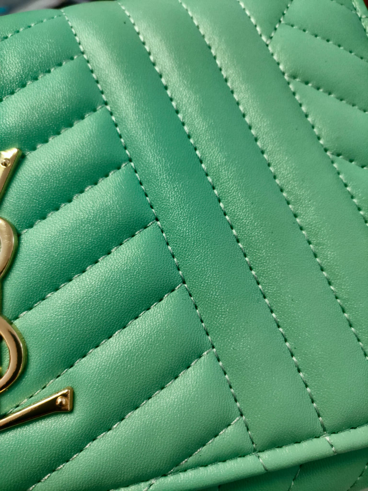 Sia Mint Quilted Bag