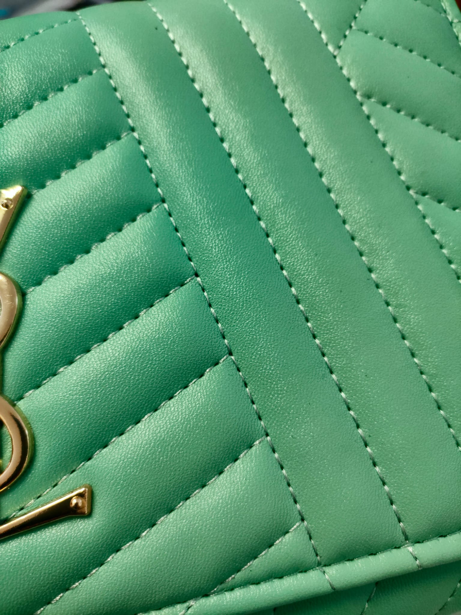Sia Mint Quilted Bag