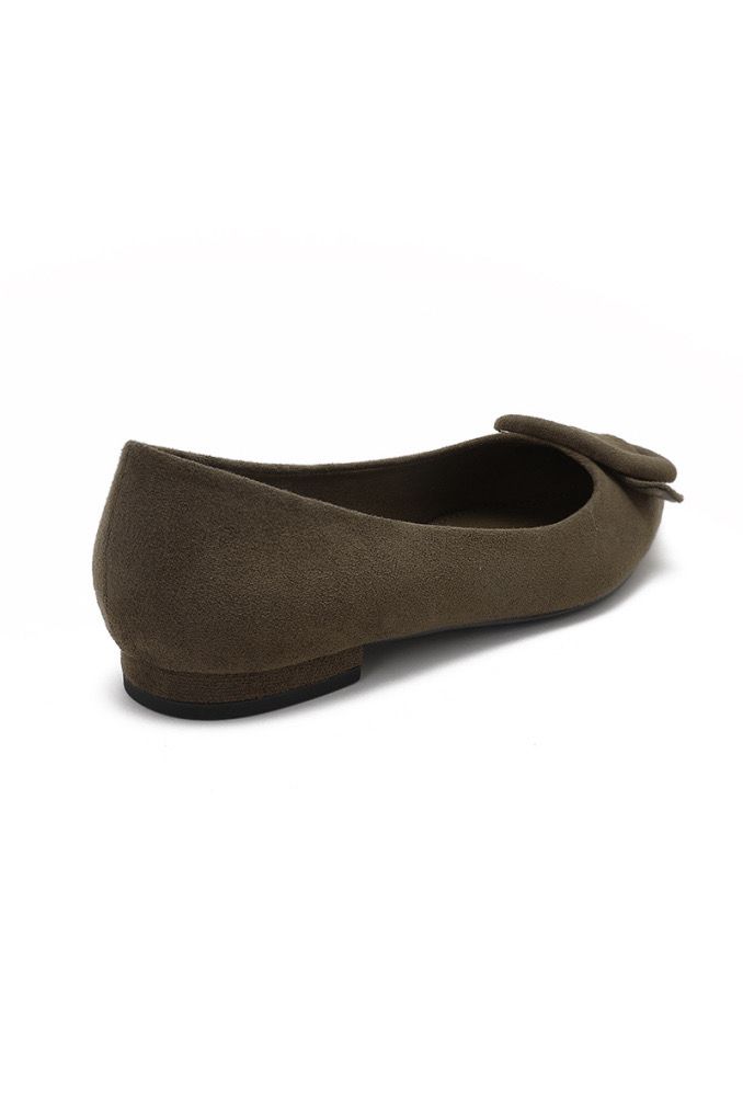 Whoopi Brown Suede Buckle Pumps