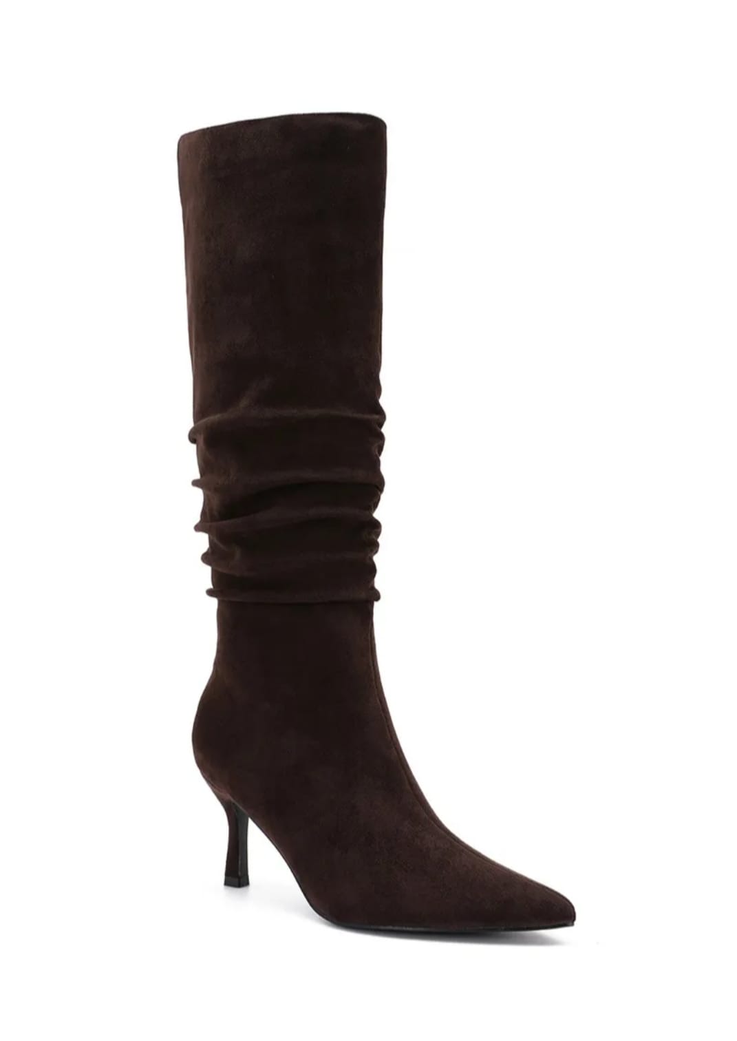Chantel Brown Slouchy Suede Boots