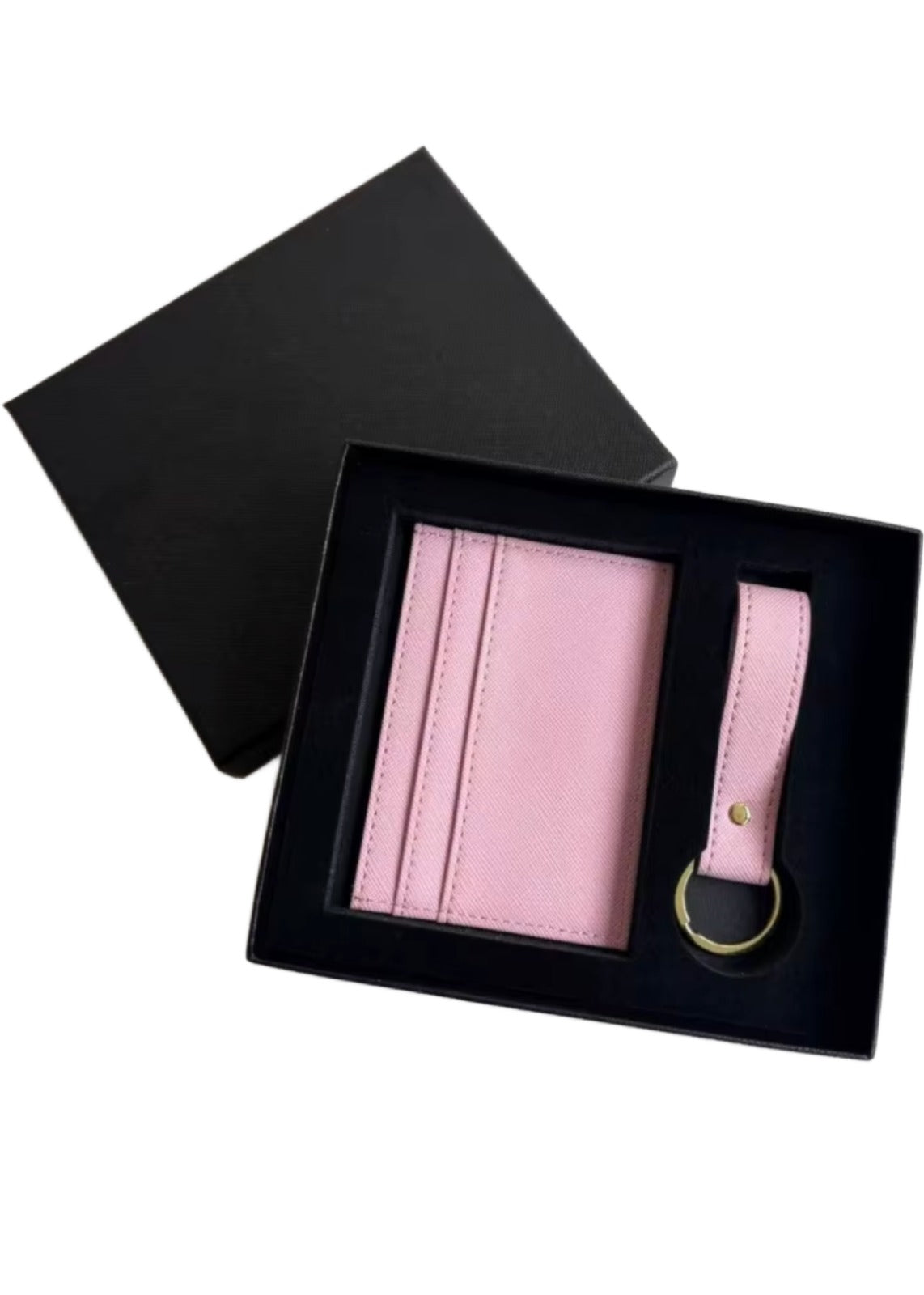 Card Holder & Keyring Gift Set Pink