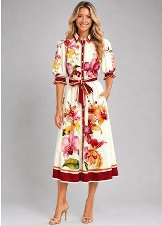 Stella Multicream Shirt Dress