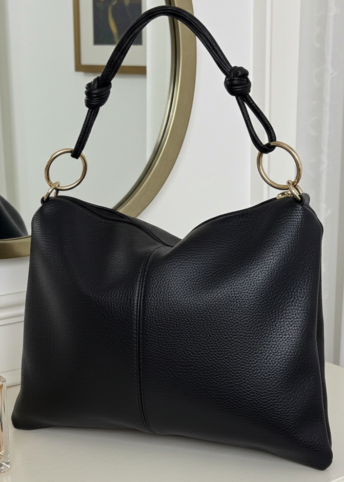 Brianna Black Envelope Bag