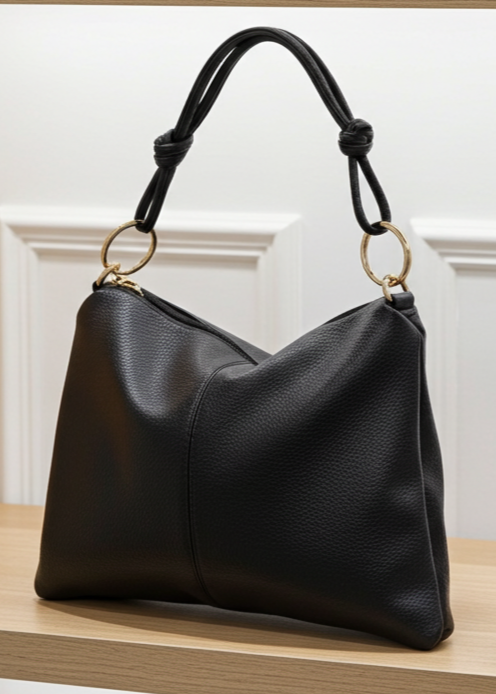 Brianna Black Envelope Bag