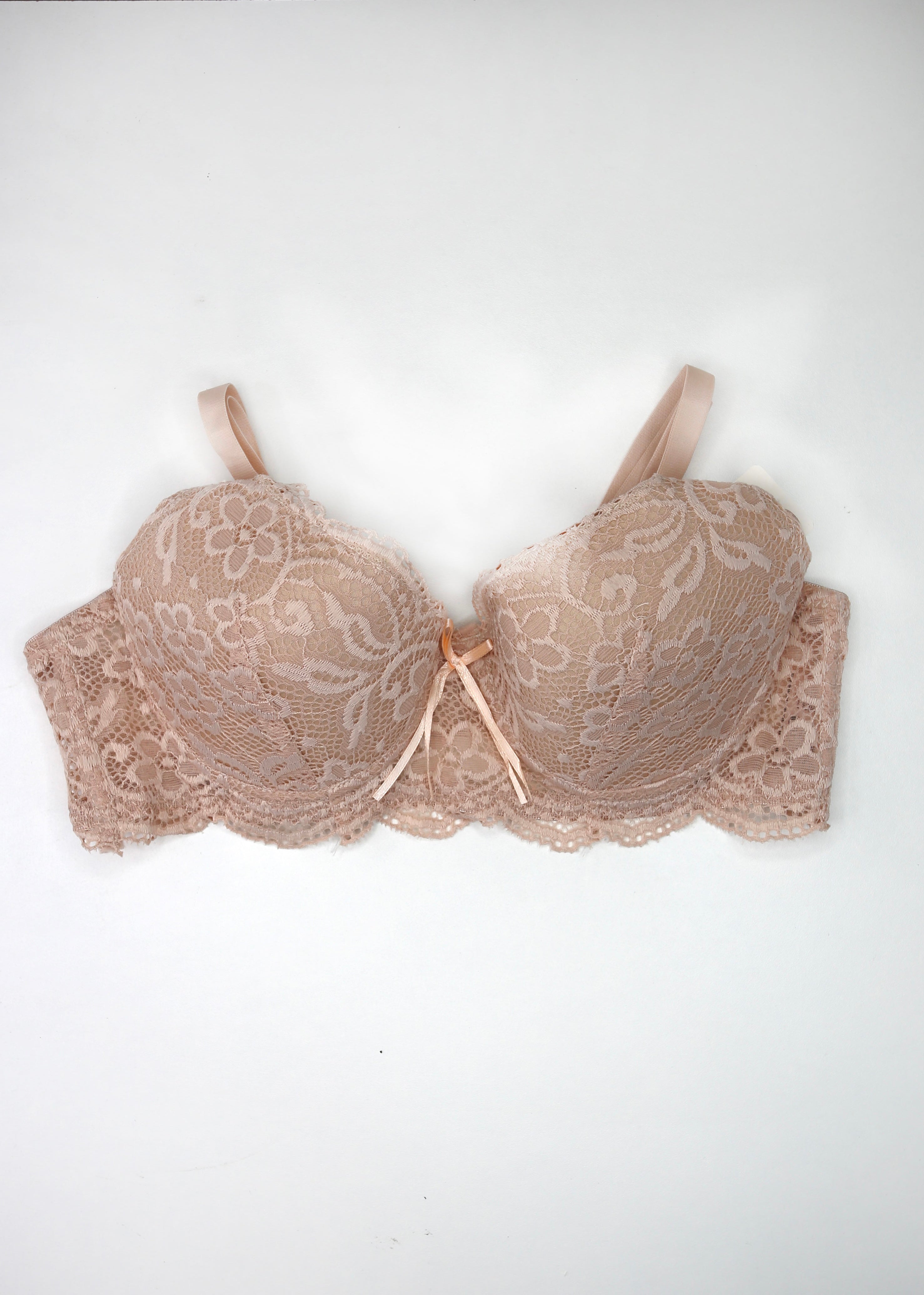 Celine Beige Lace Push Up Bra