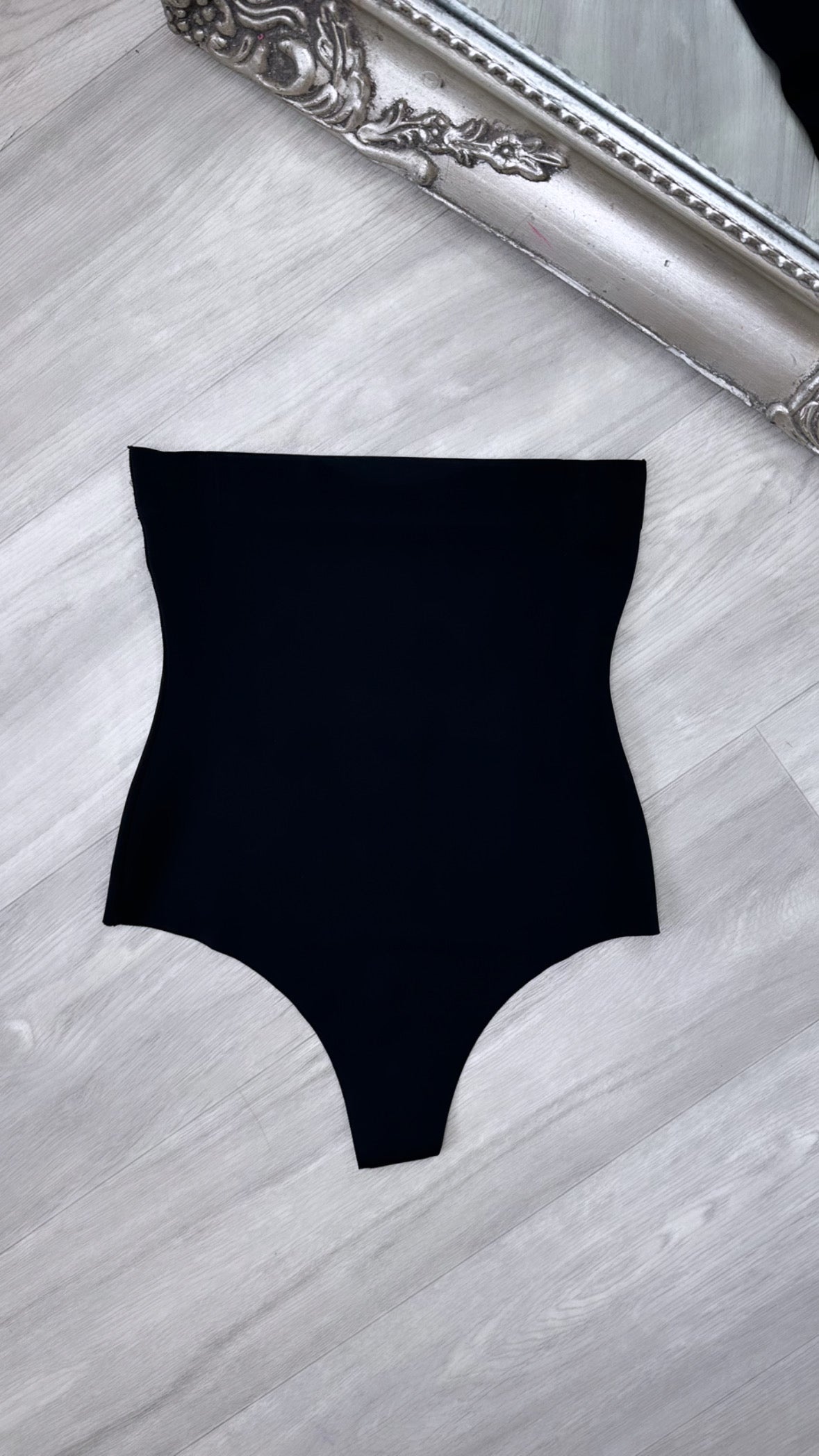 Daisy Black High Waist Shapewear Thong