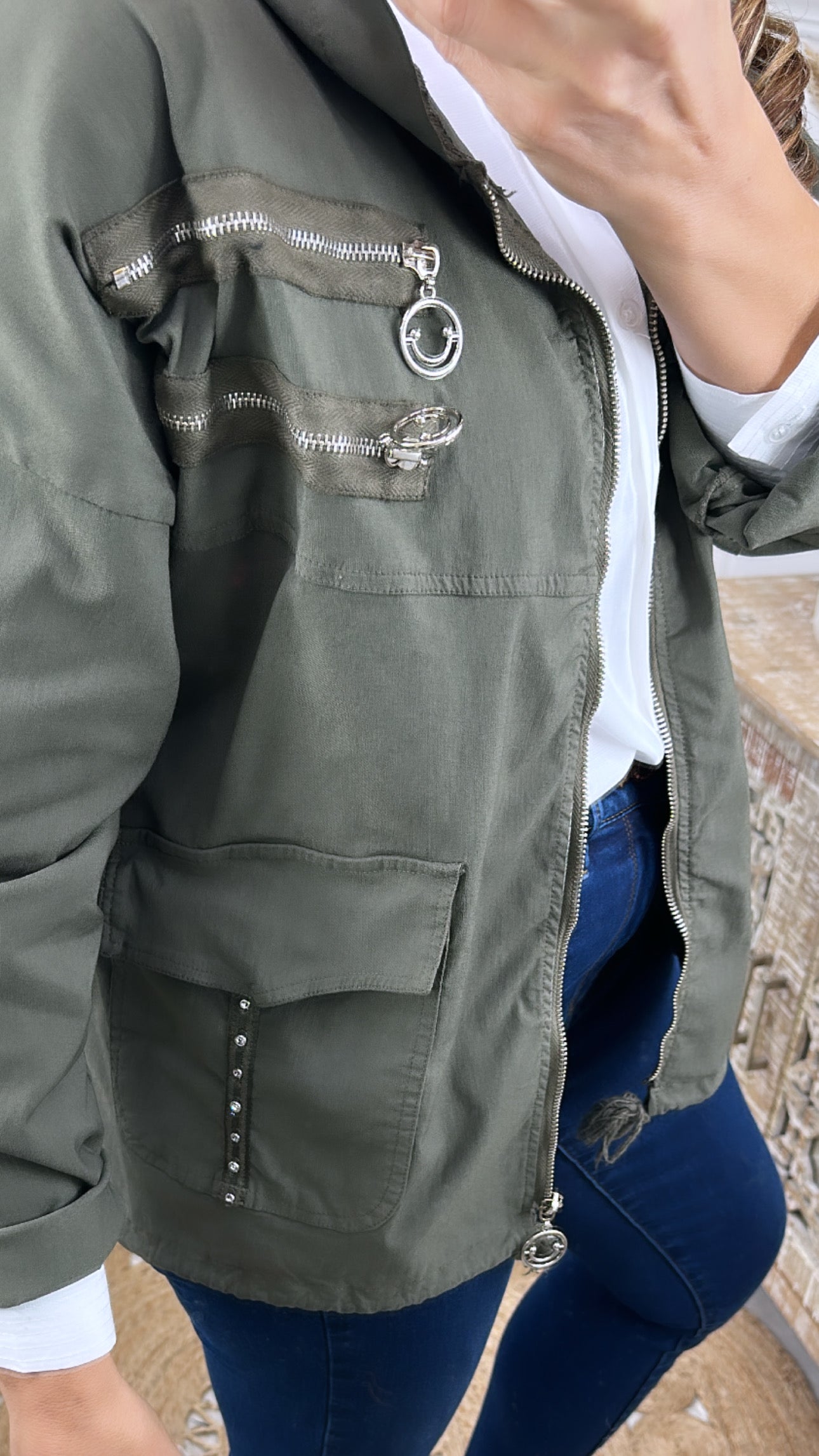 Ruta Khaki Utility Jacket