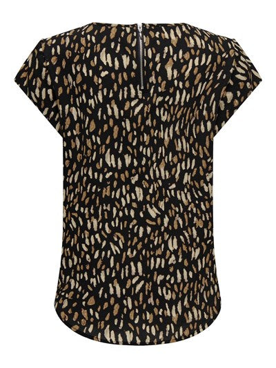 Valerina Toasted Coconut V Neck Top