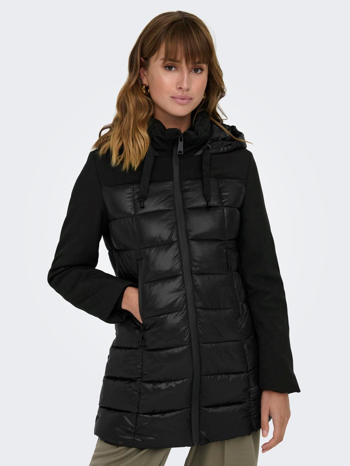 Sophie Black Mix Puffer Coat