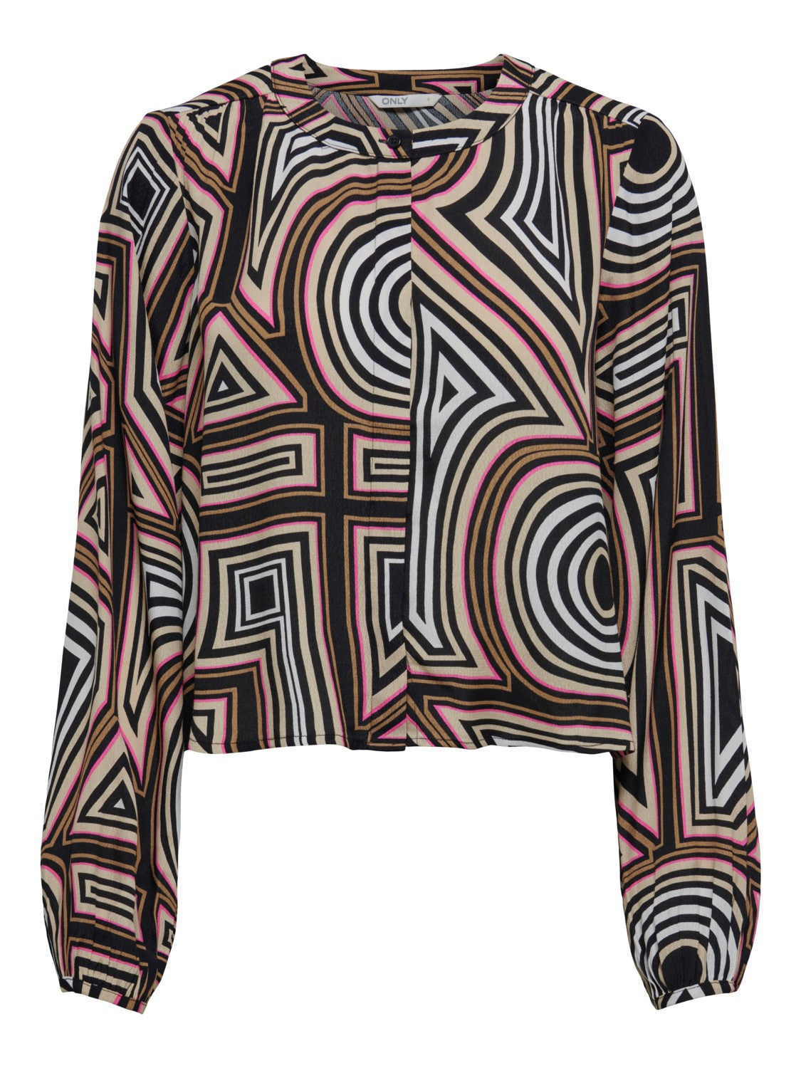 Mendes Black Graphic Pattern Blouse