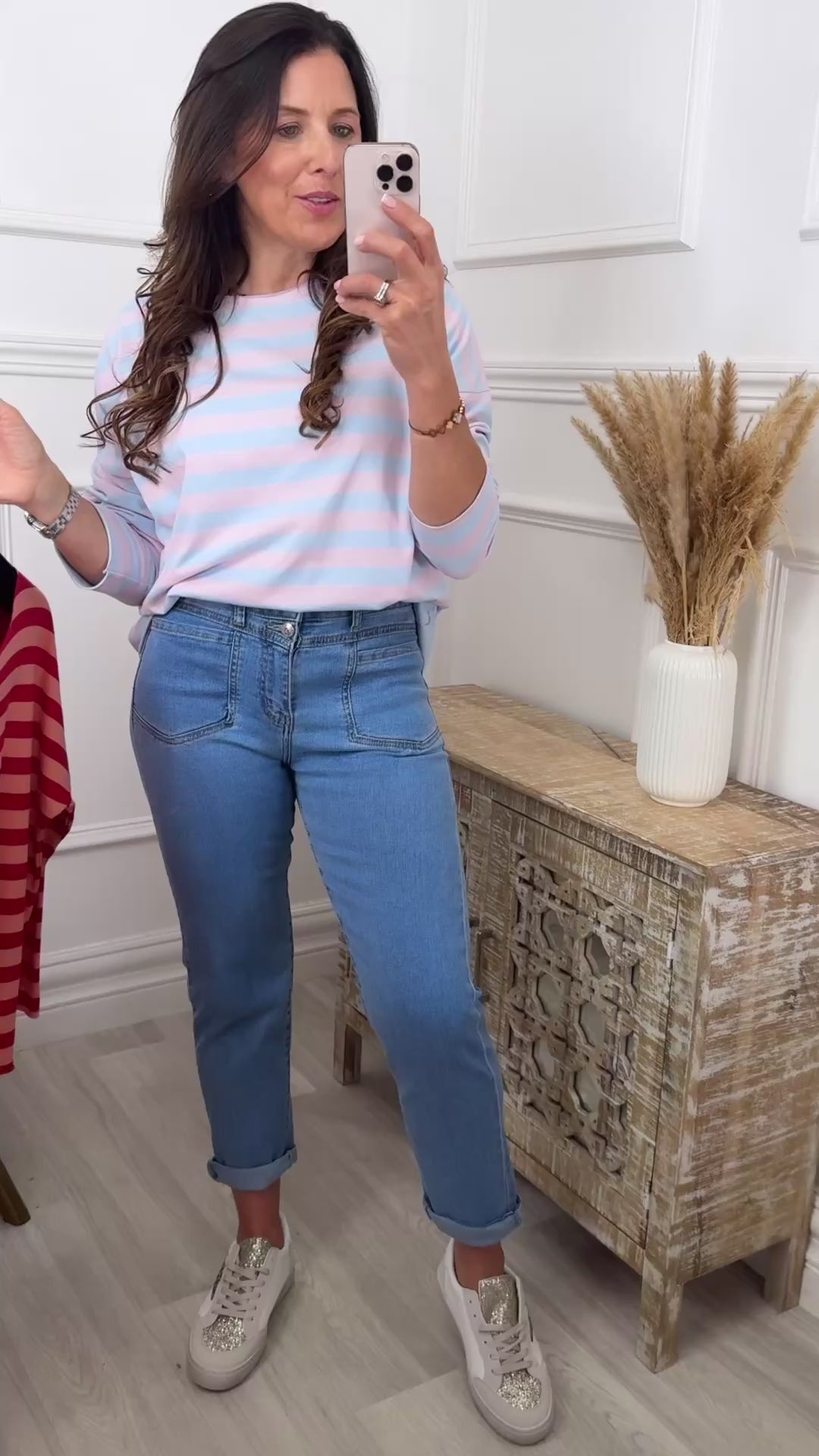 Dakota Blue Stripe Top