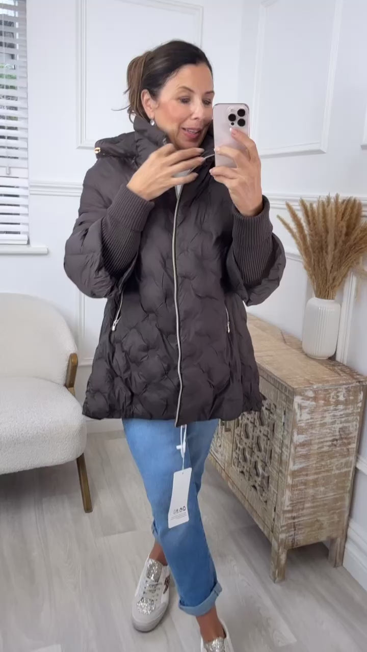 Hallie Brown Tube Cuff Jacket